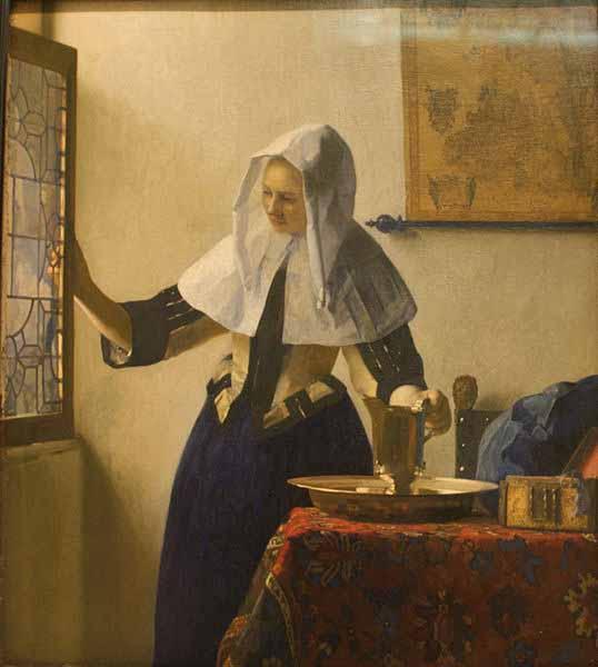 Johannes Vermeer Young Woman with a Water Pitcher Sweden oil painting art